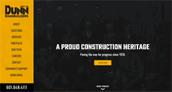 Desktop Screenshot of dunnroadbuilders.com