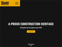 Tablet Screenshot of dunnroadbuilders.com